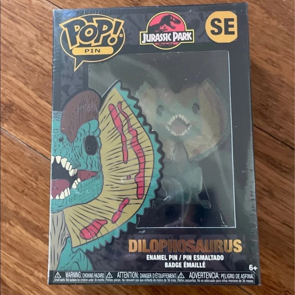 Funko Pop! Jurasssic Park Large Enamel Pin - Dilophosaurus